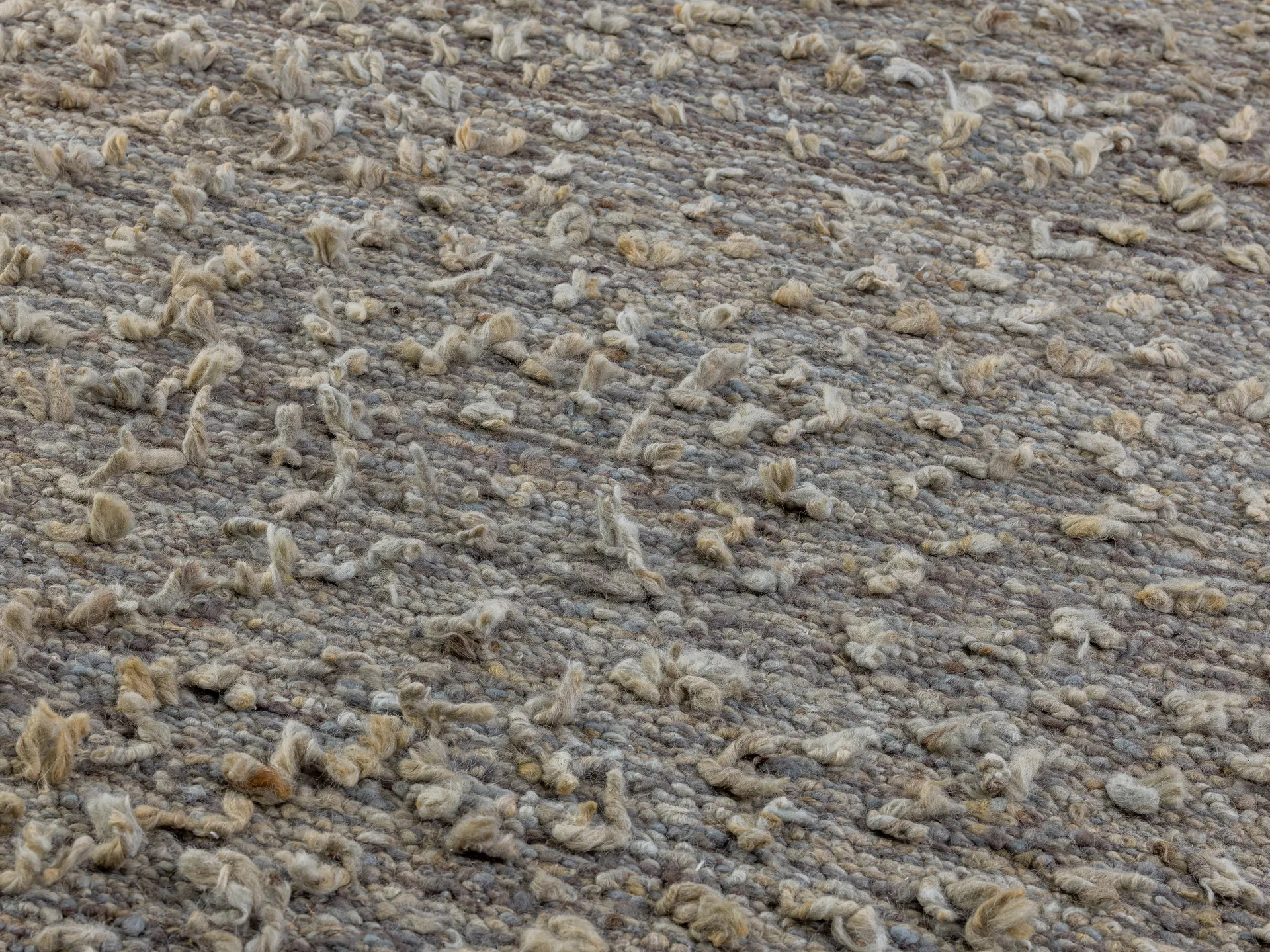 Tappeto Woolly, Grigio chiaro, 170x240 cm Kateha