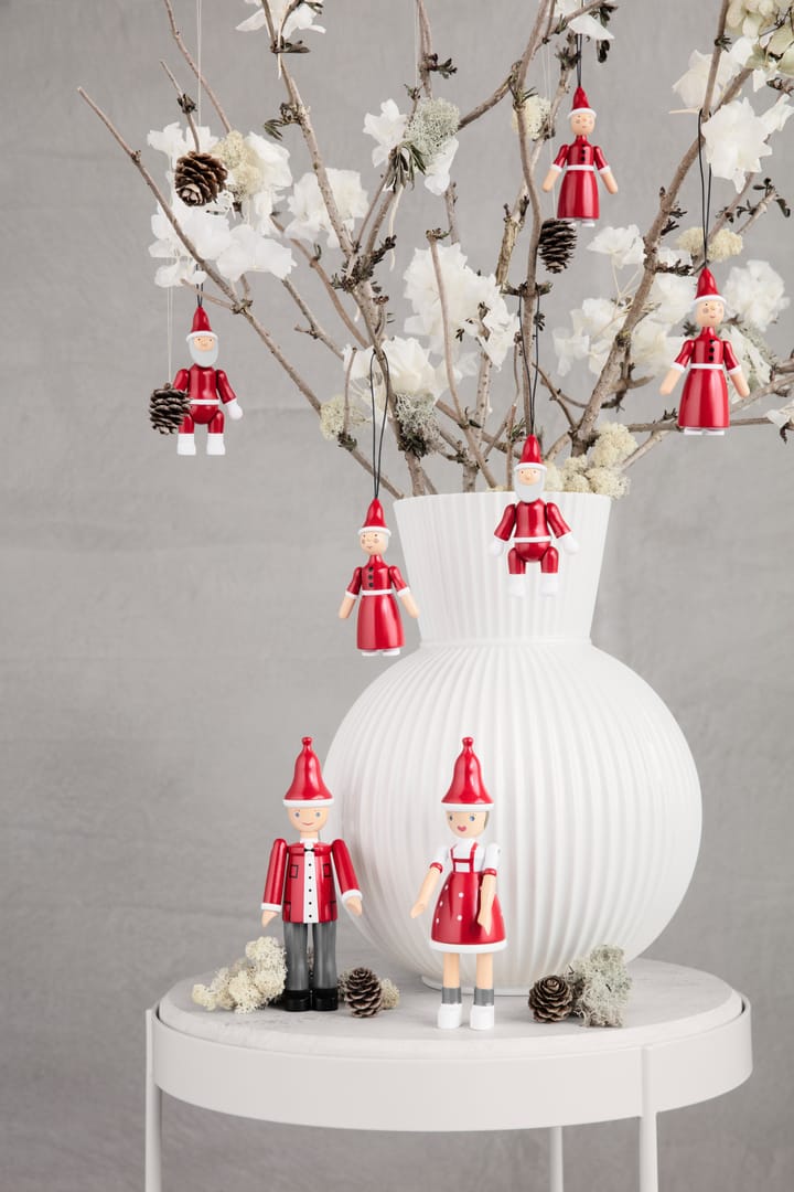Babbo Natale e Mamma Natale, 10 cm, Rosso Kay Bojesen Denmark