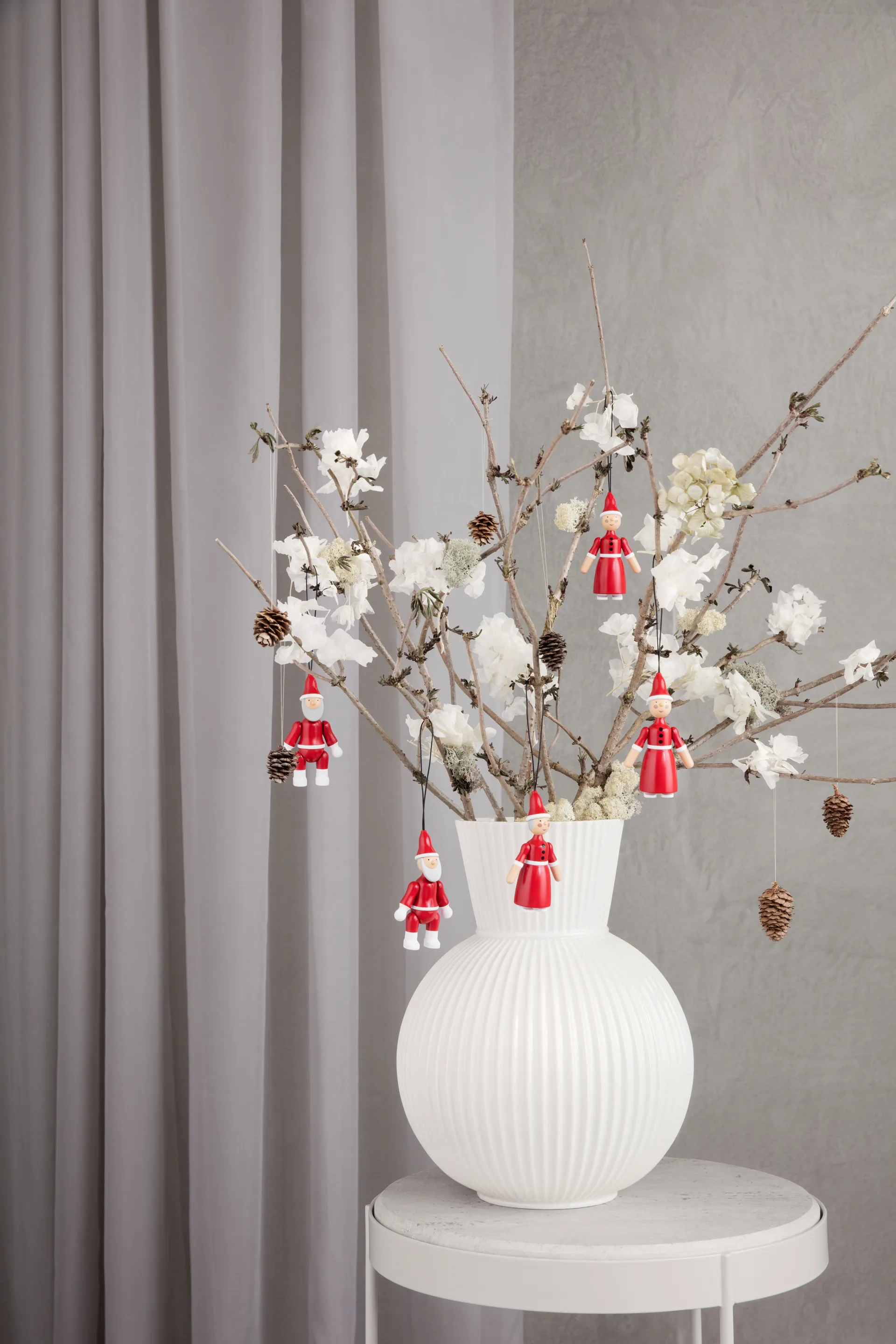 Babbo Natale e Mamma Natale, 10 cm, Rosso Kay Bojesen Denmark