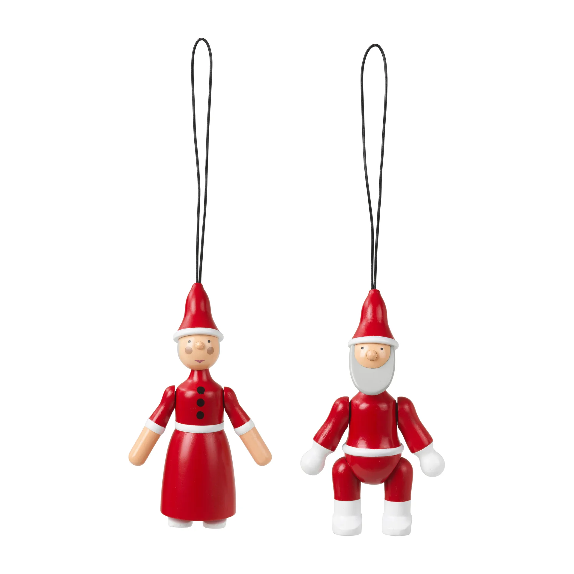 Babbo Natale e Mamma Natale, 10 cm, Rosso Kay Bojesen Denmark