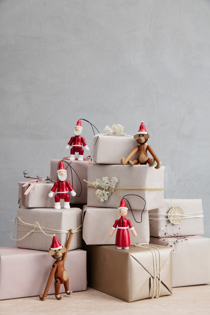 Babbo Natale e Mamma Natale, 10 cm, Rosso Kay Bojesen Denmark