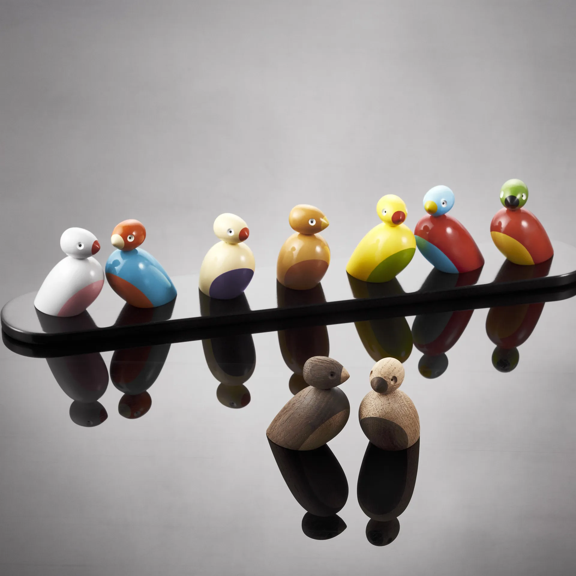 Confezione da 2 passeri Kay Bojesen, rovere Kay Bojesen Denmark