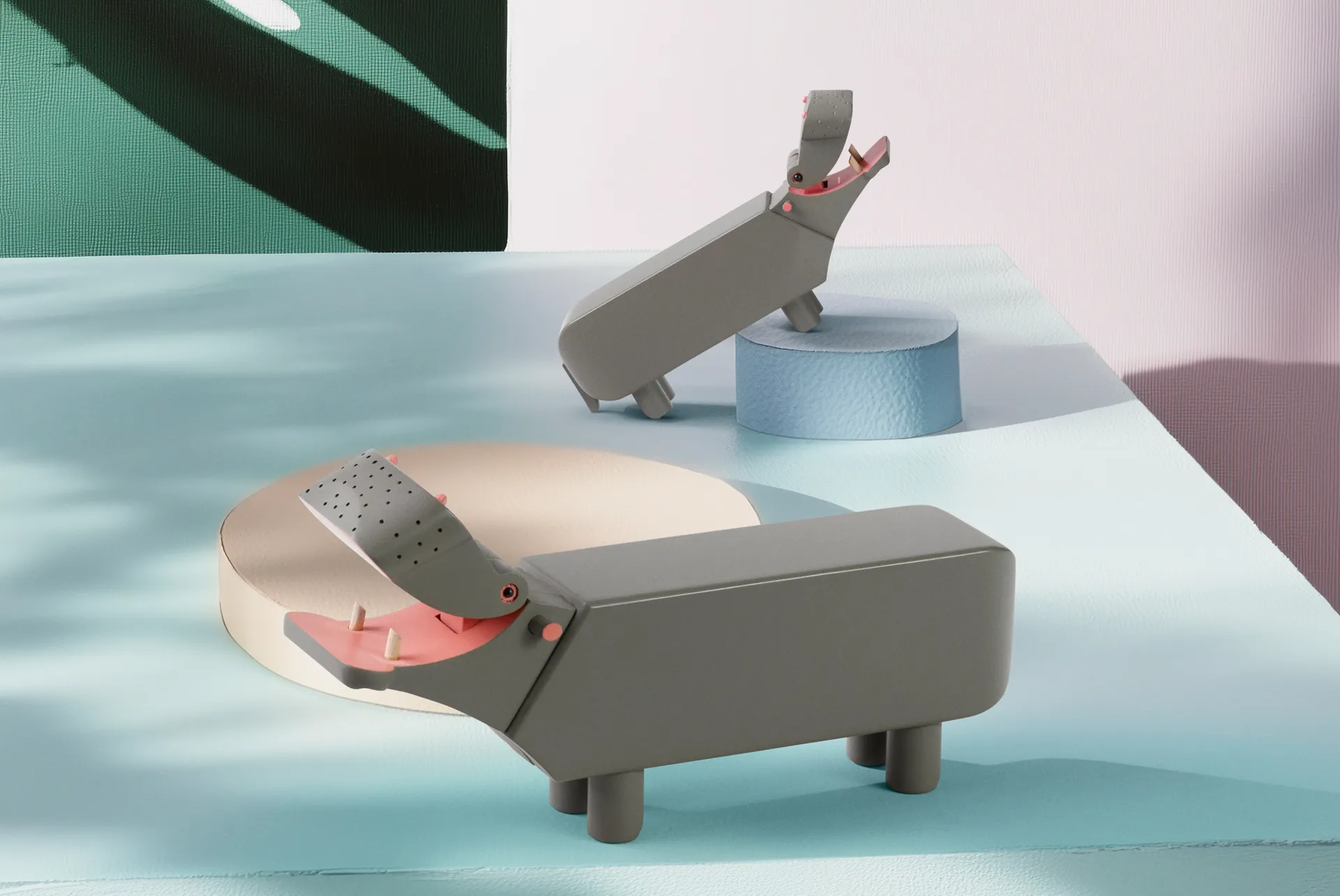 Ippopotamo Kay Bojesen liliput, Grigio Kay Bojesen Denmark