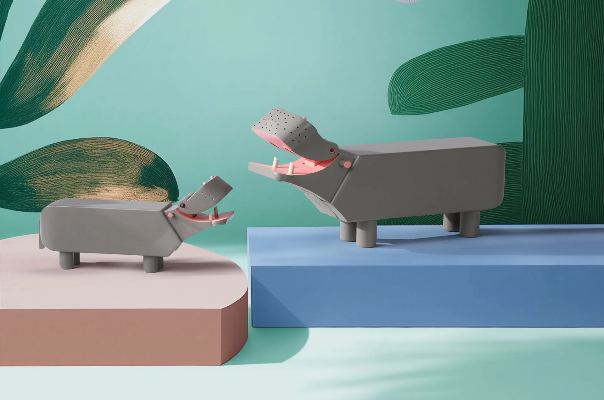 Ippopotamo Kay Bojesen liliput, Grigio Kay Bojesen Denmark