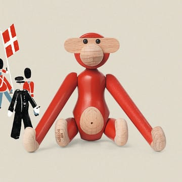 Kay Bojesen scimmia mini vintage - Rosso - Kay Bojesen Denmark