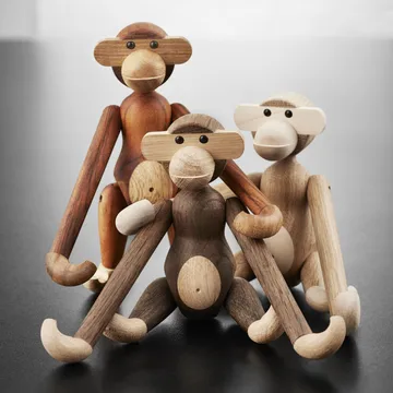 Kay Bojesen scimmia piccola - Rovere non trattato-acero, 20 cm - Kay Bojesen Denmark