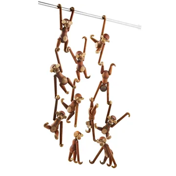 Kay Bojesen scimmia piccola - Teak-legno di limba, 20 cm - Kay Bojesen Denmark