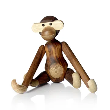 Kay Bojesen scimmia piccola - Teak-legno di limba, 20 cm - Kay Bojesen Denmark