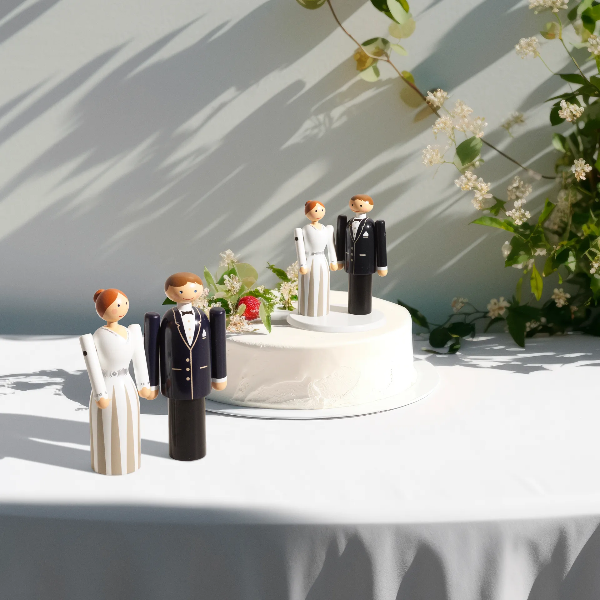 Kay Bojesen sposa, Blu-nero-bianco, 12 cm Kay Bojesen Denmark