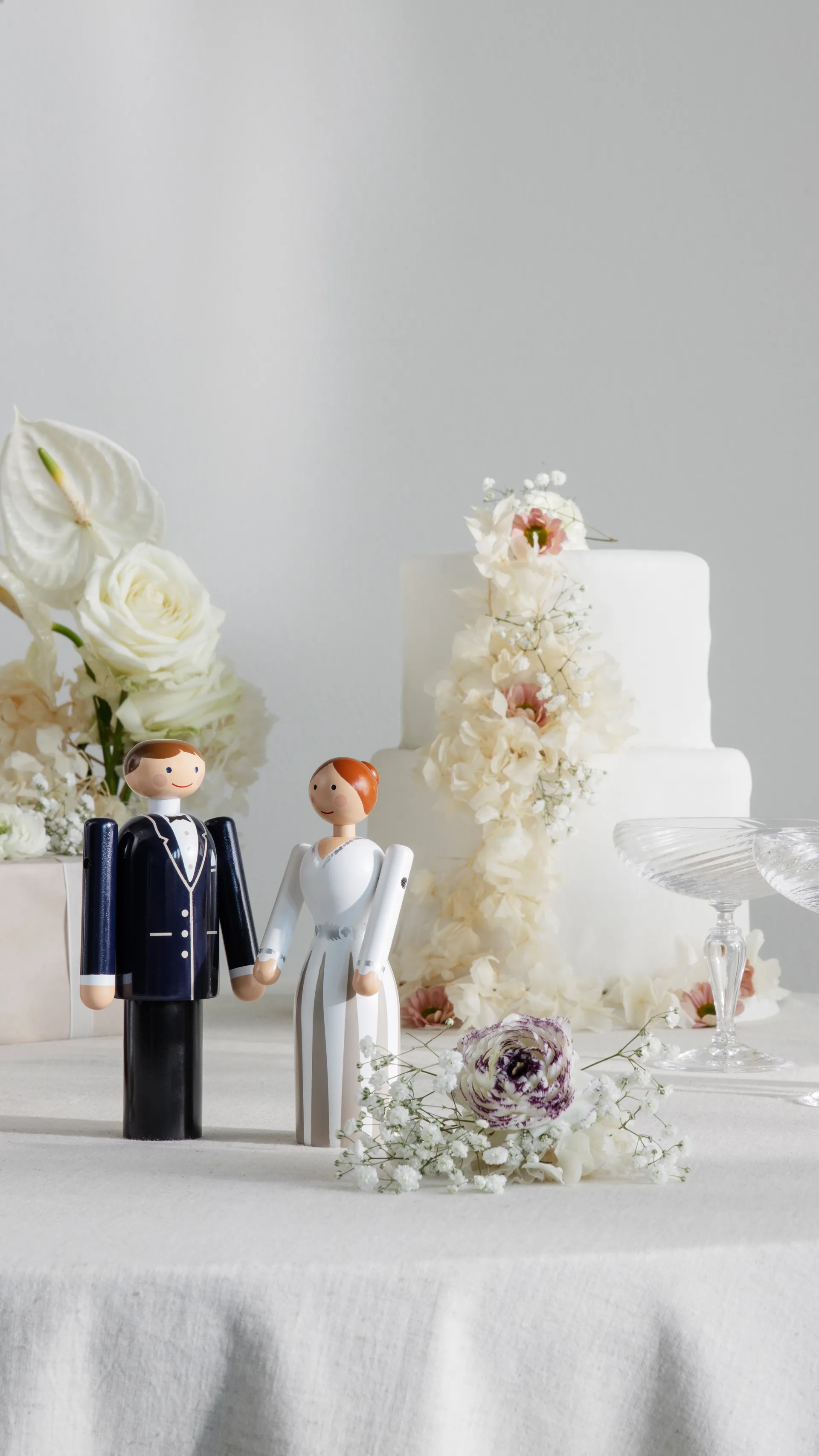 Kay Bojesen sposo, Nero, blu, bianco, 18 cm Kay Bojesen Denmark