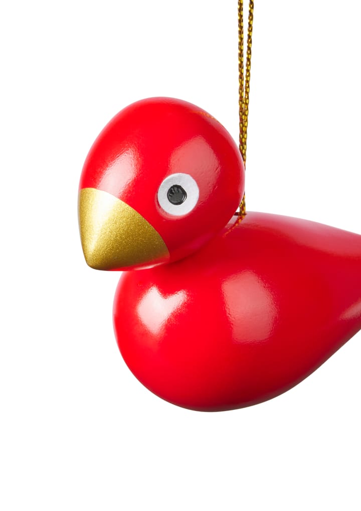 Ornamenti natalizi Christmas birds Kay Bojesen 2 pezzi, Rosso-verde Kay Bojesen Denmark