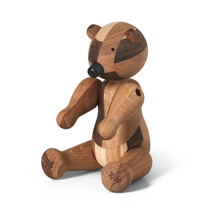 Orso in legno Kay Bojesen, edizione anniversario, legno misto - Piccolo - Kay Bojesen Denmark