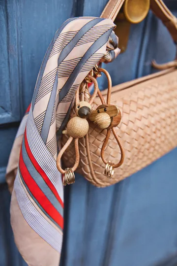 Portachiavi uccello Kaj Bojesen - Rovere, pelle naturale - Kay Bojesen Denmark