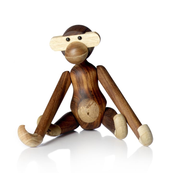 Scimmia in legno Kay Bojesen piccola  - legno di teak-limba 20 cm - Kay Bojesen Denmark