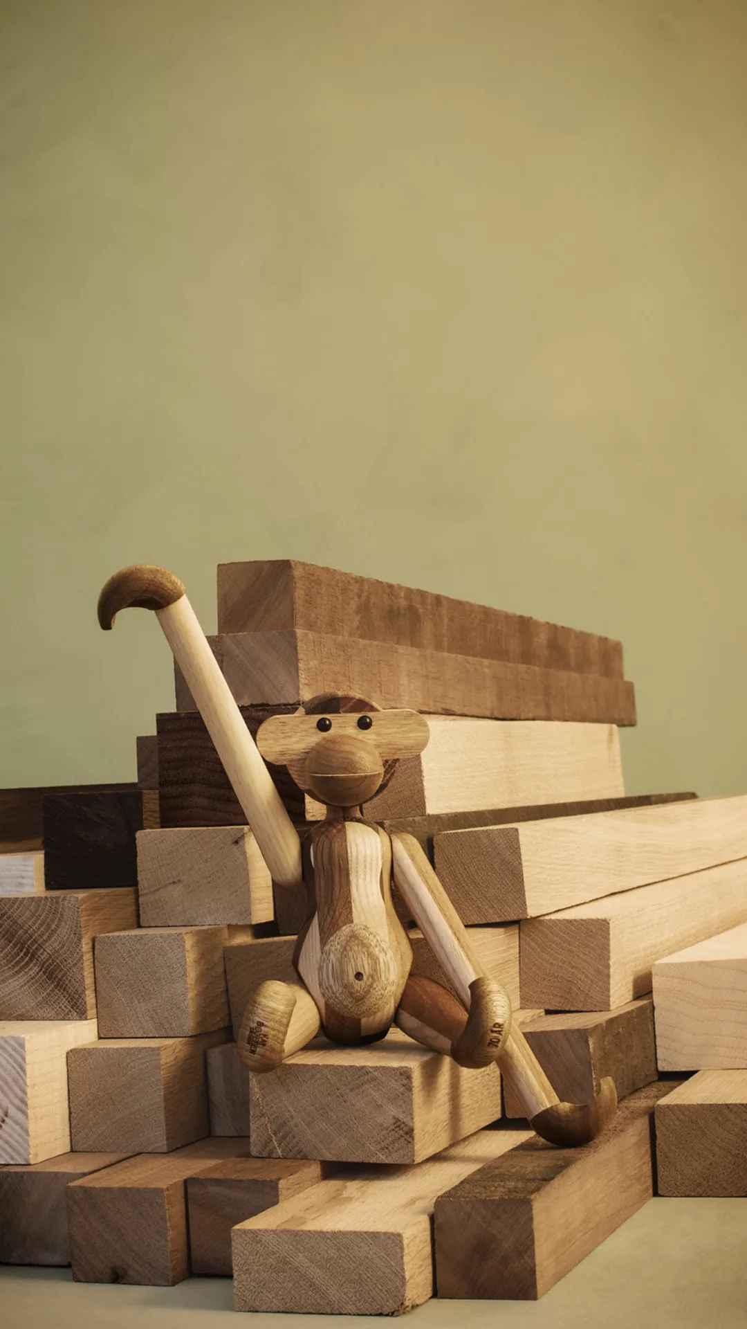 Scimmia Kay Bojesen Anniversary Edition in legno misto, Piccolo Kay Bojesen Denmark