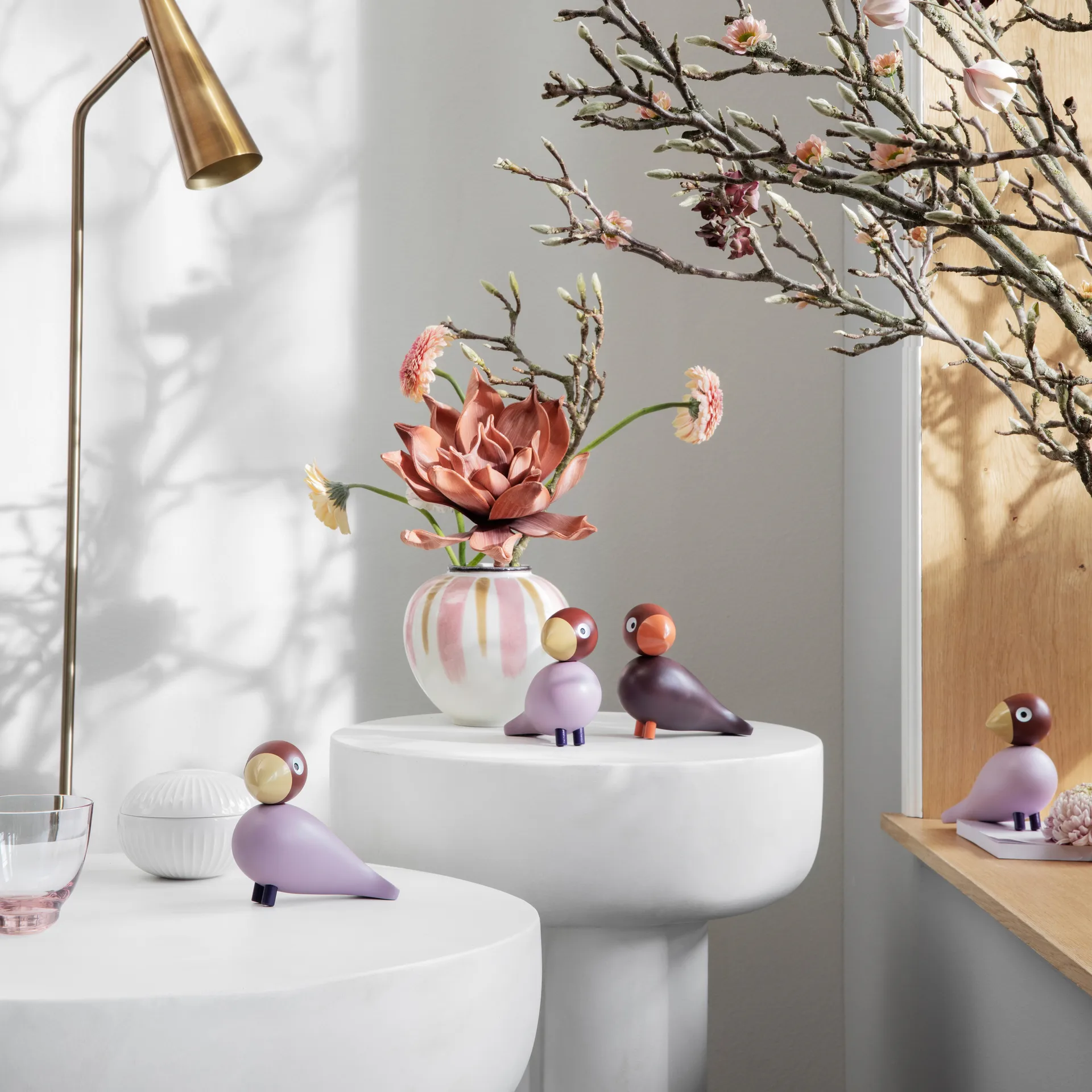 Uccello canterino Jackie Kay Bojesen Year Bird 2023, Lavanda Kay Bojesen Denmark