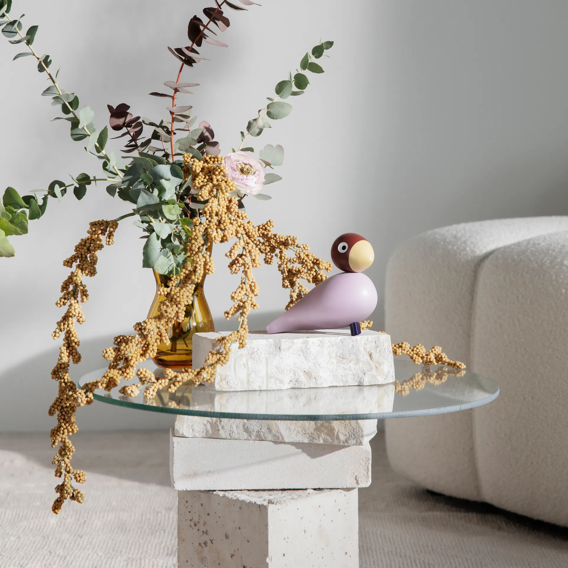 Uccello canterino Jackie Kay Bojesen Year Bird 2023, Lavanda Kay Bojesen Denmark