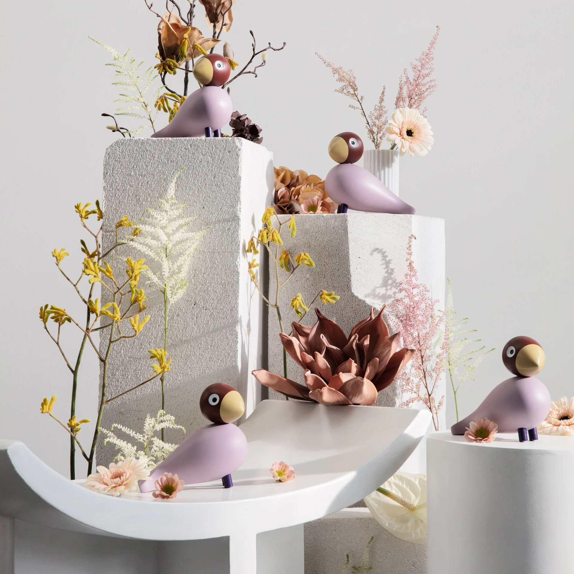 Uccello canterino Jackie Kay Bojesen Year Bird 2023, Lavanda Kay Bojesen Denmark