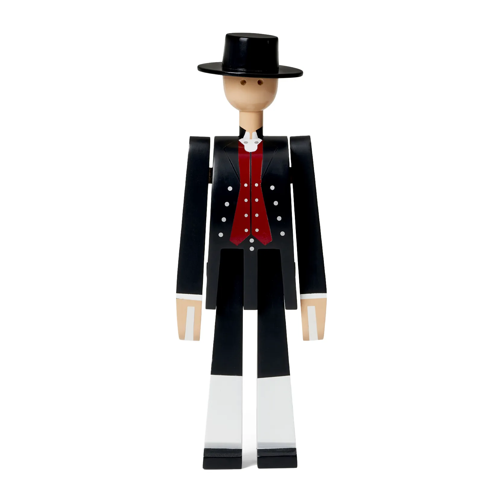 Uomo in abiti tradizionali norvegesi Kay Bojesen, Nero-rosso-bianco Kay Bojesen Denmark