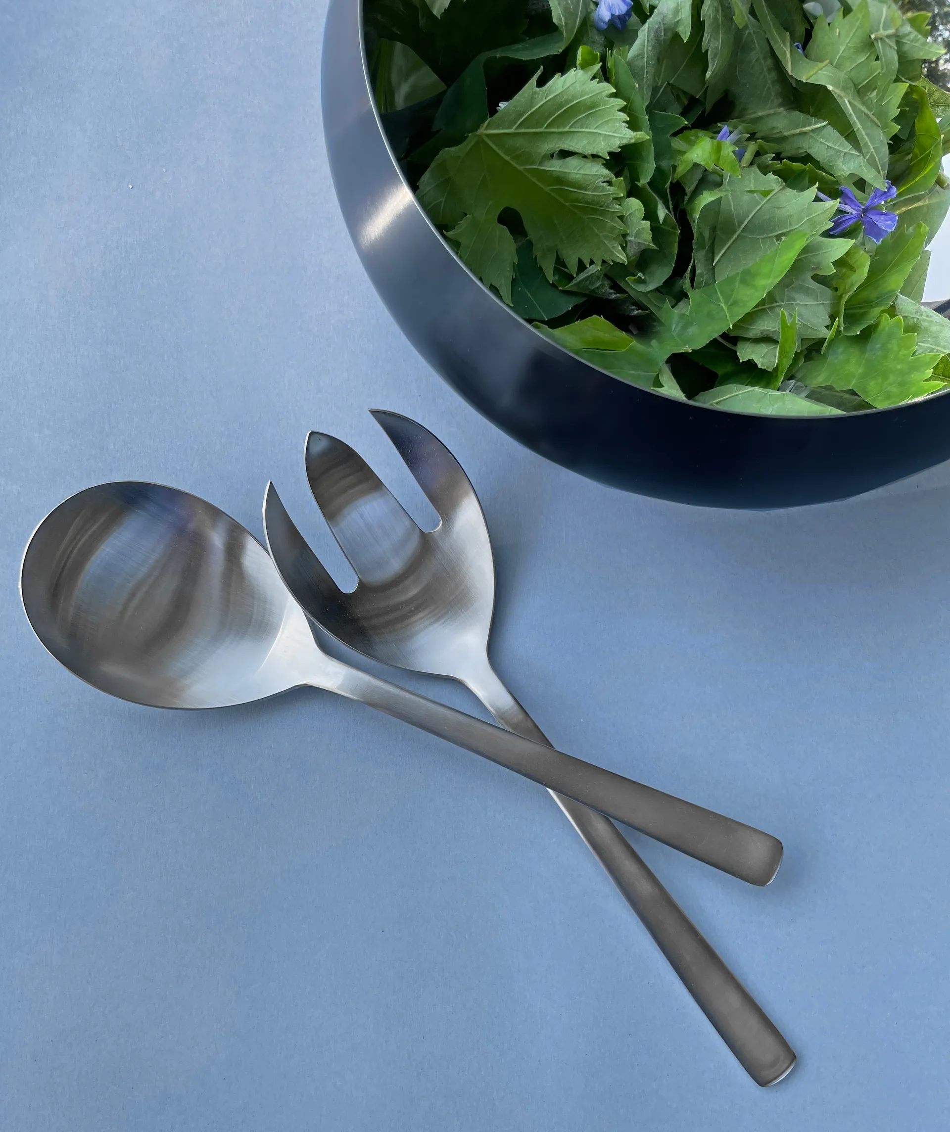 Posate da insalata Grand Prix, 18,5 cm, 2 pezzi, Acciaio lucido Kay Bojesen