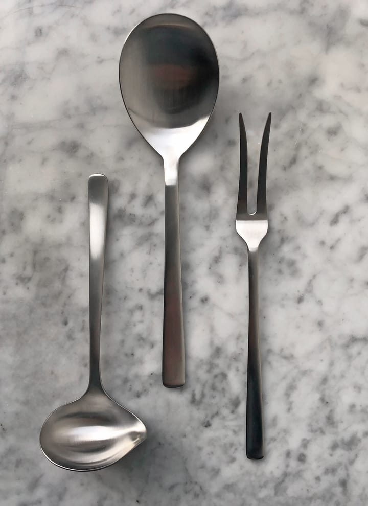 Set Grand Prix posate da portata, 3 pezzi, Acciaio lucido Kay Bojesen
