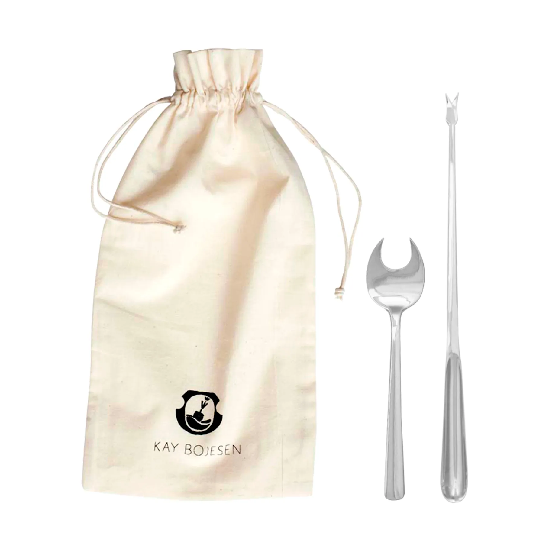 Set posate per crostacei Grand Prix, 8 pezzi, Acciaio lucido Kay Bojesen