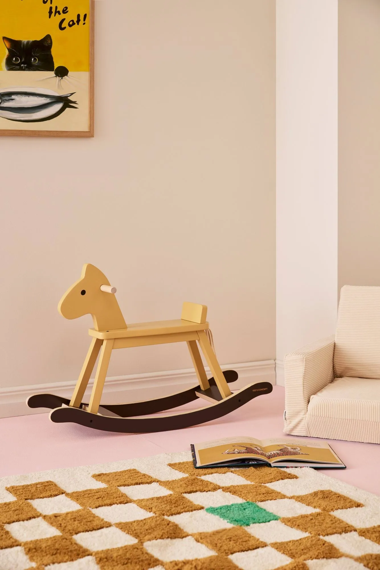 Cavallo a dondolo Kid's Concept, Giallo miele Kid's Concept