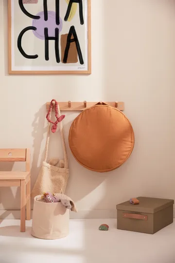Cesto cilindrico in tessuto Kid's Base, confezione da 2 - Bianco naturale - Kid's Concept