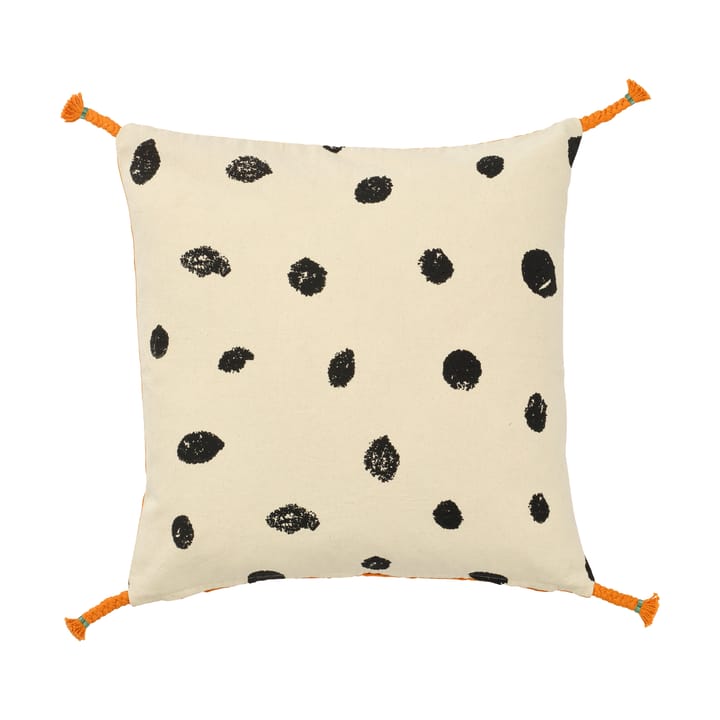 Copricuscino Pippi 50x50 cm - Bianco-arancione - Kid's Concept