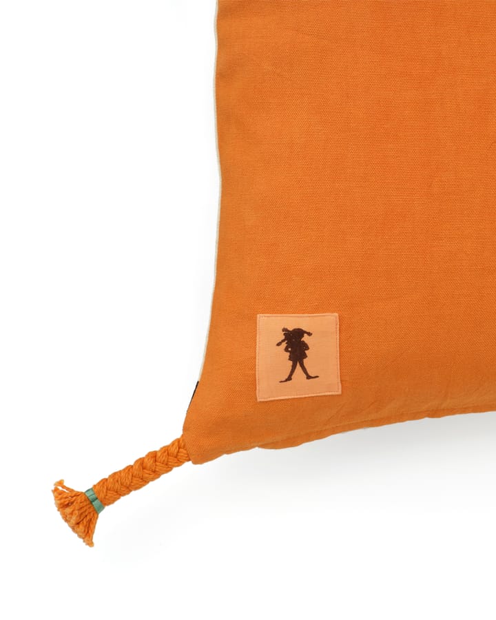 Copricuscino Pippi 50x50 cm, Bianco-arancione Kid's Concept