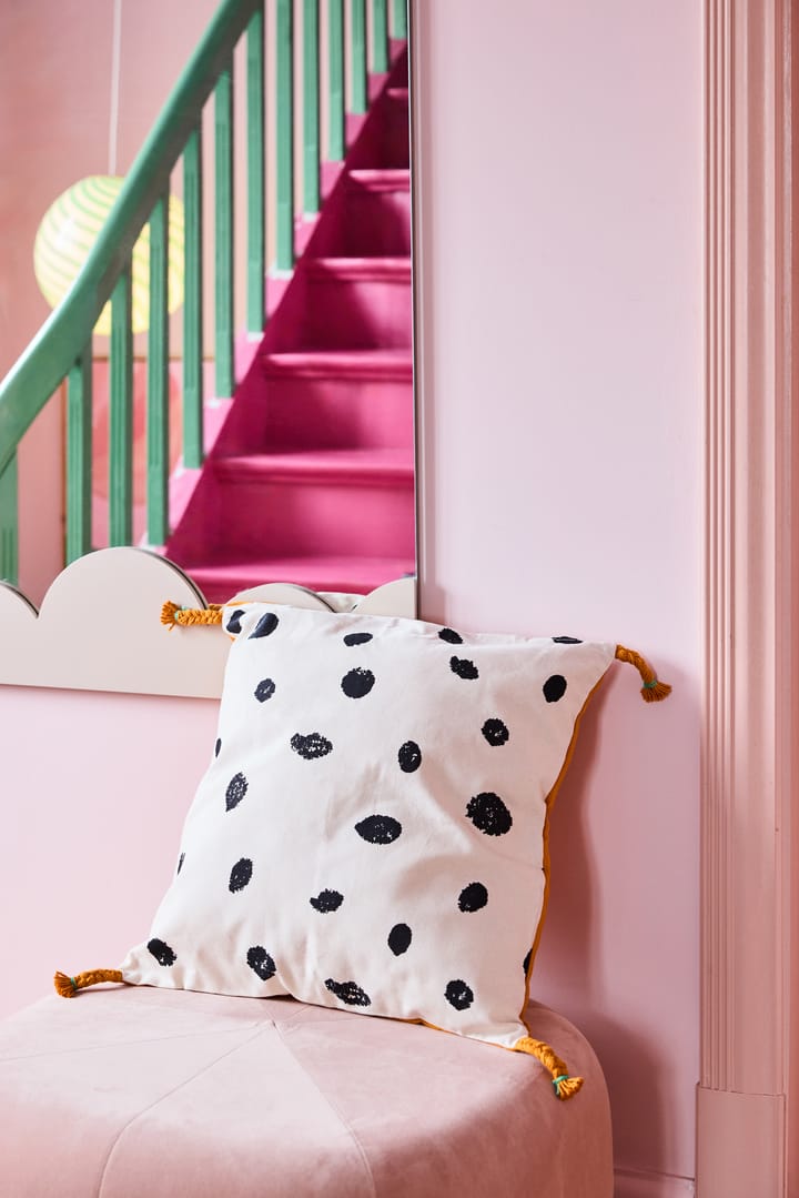 Copricuscino Pippi 50x50 cm, Bianco-arancione Kid's Concept