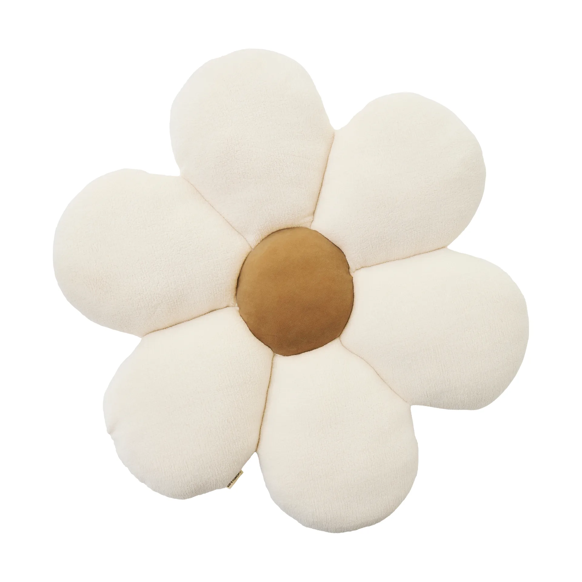 Cuscino da pavimento Blomma, Bianco naturale, Ø100x15 cm Kid's Concept