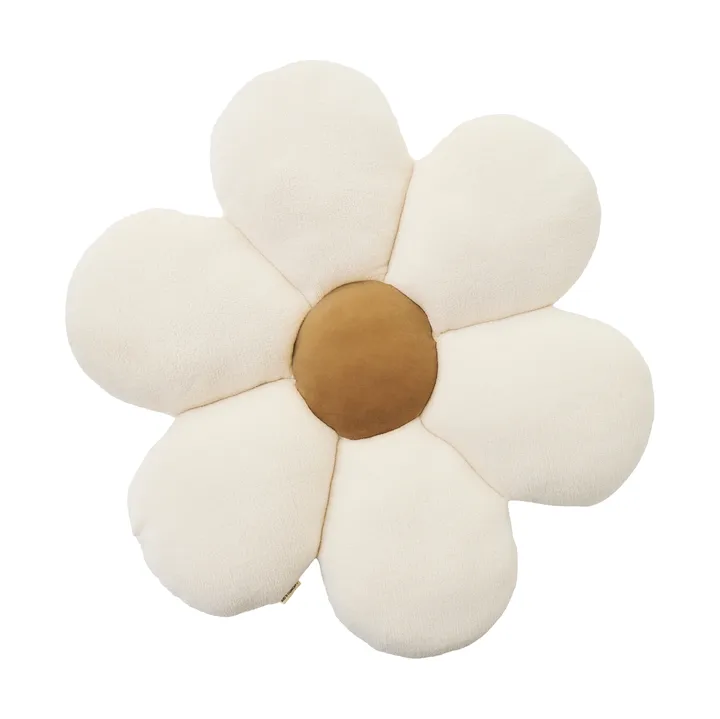 Cuscino da pavimento Blomma - Bianco naturale, Ø100x15 cm - Kid's Concept