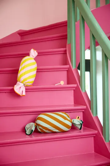 Cuscino Pippi Caramella - Rosa, 53x16 cm - Kid's Concept