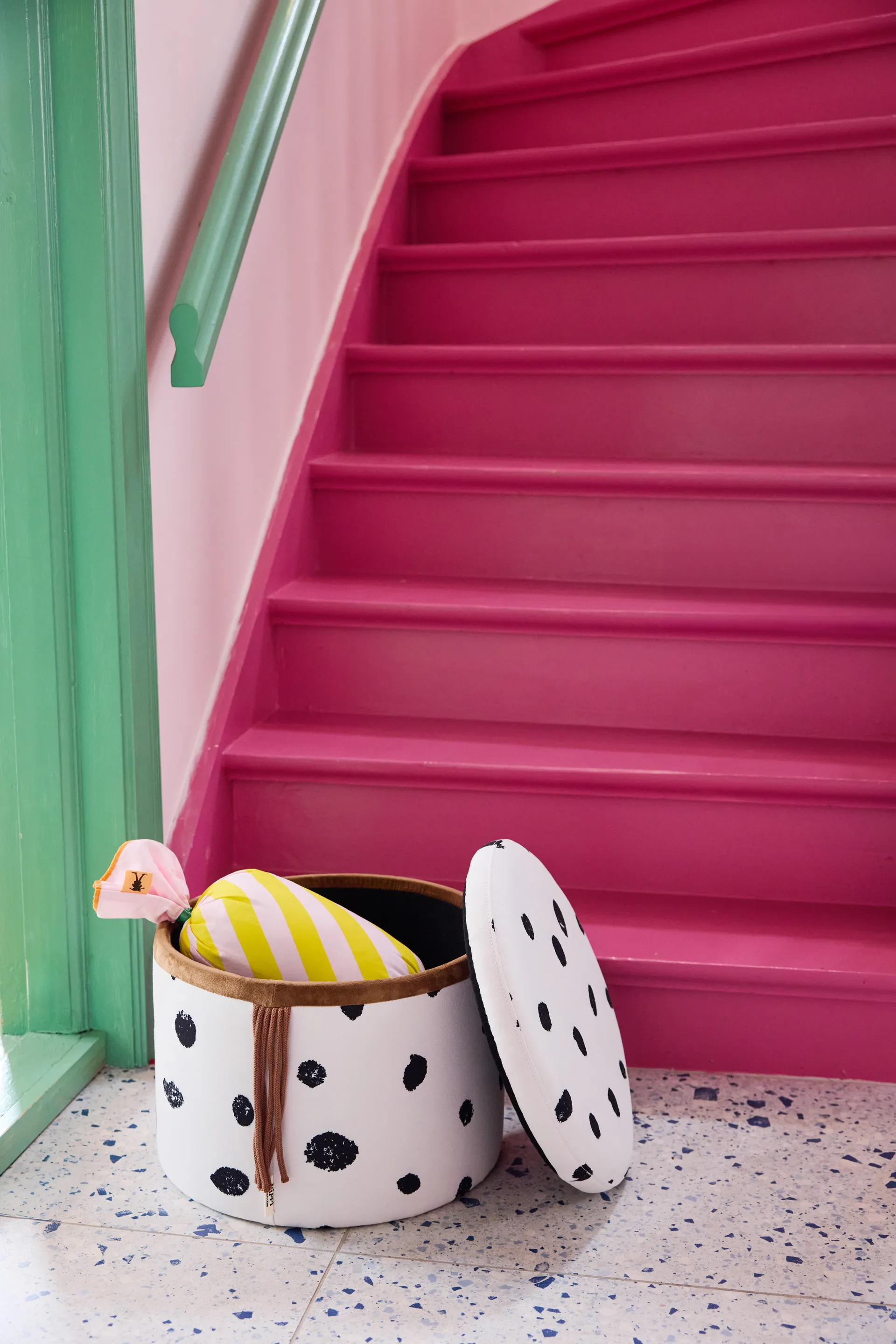 Cuscino Pippi Caramella, Rosa, 53x16 cm Kid's Concept