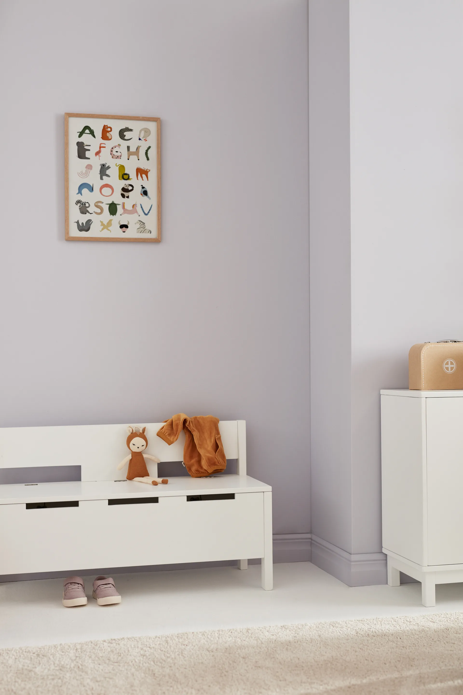 Divano Star con contenitore, Bianco Kid's Concept
