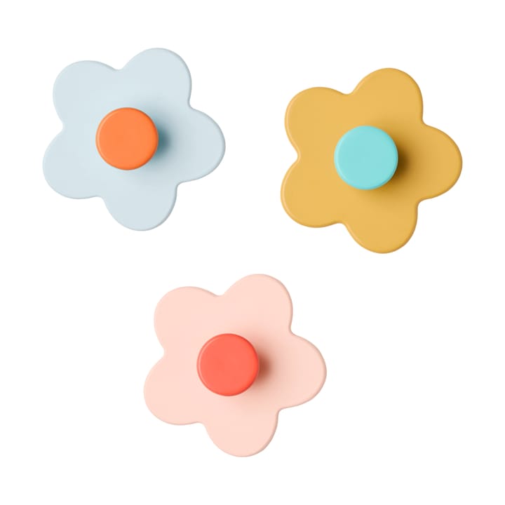 Ganci a forma di fiore Kid's Base – Set da 3 pezzi - Multi - Kid's Concept