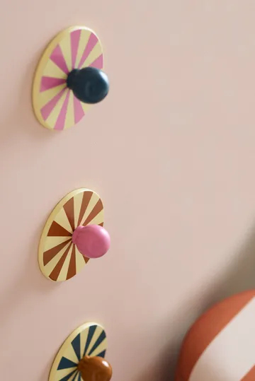 Gancio Cirkus 3 pezzi - Multicolore, Ø10x4,4 cm - Kid's Concept