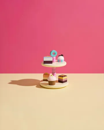 Kid's Concept alzata per dolci con biscotti - 9 pezzi - Kid's Concept