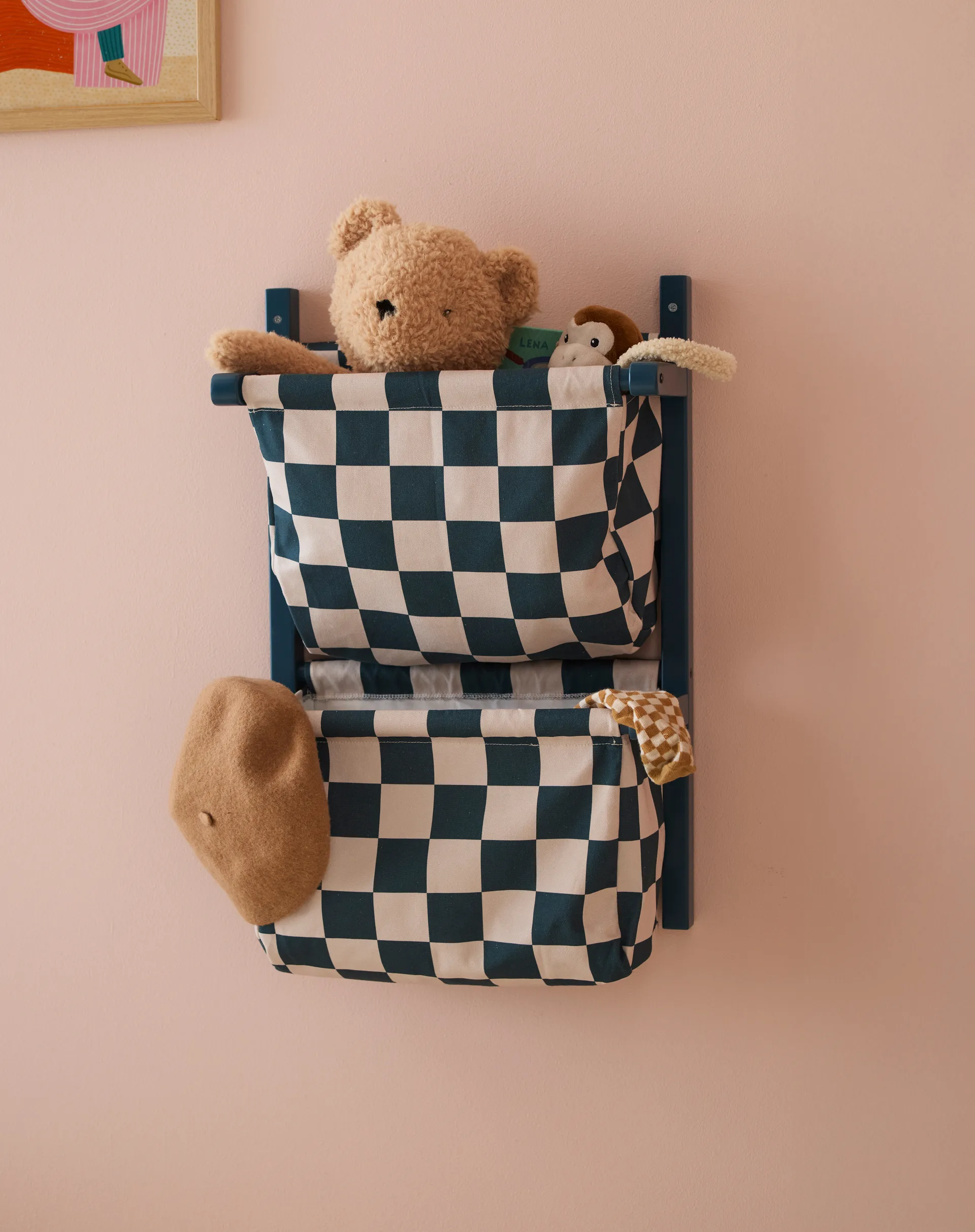 Mensola a scomparti per borse, Blu-verde, 40x19x60 cm Kid's Concept