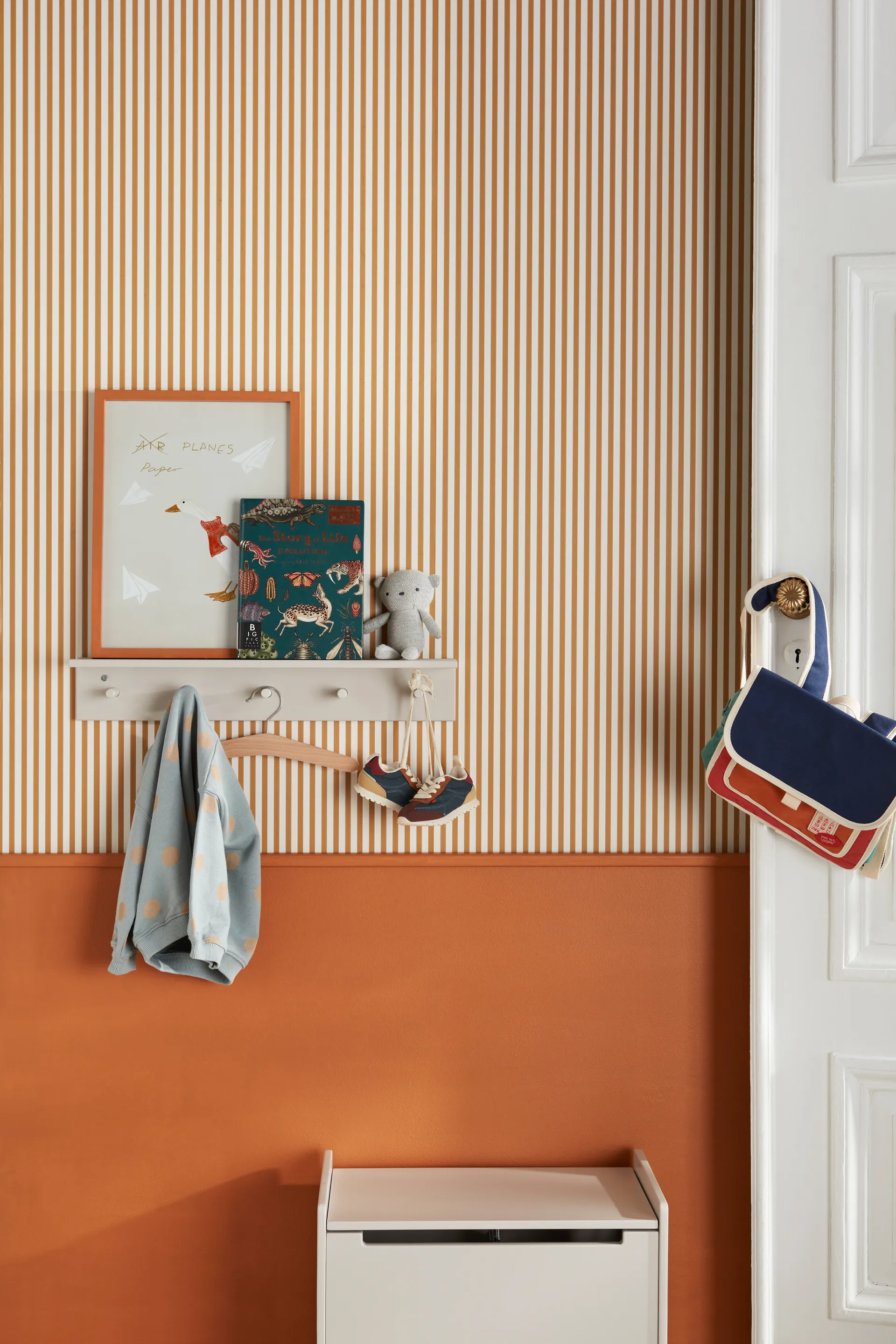 Mensola con ganci Star, Grigio Kid's Concept