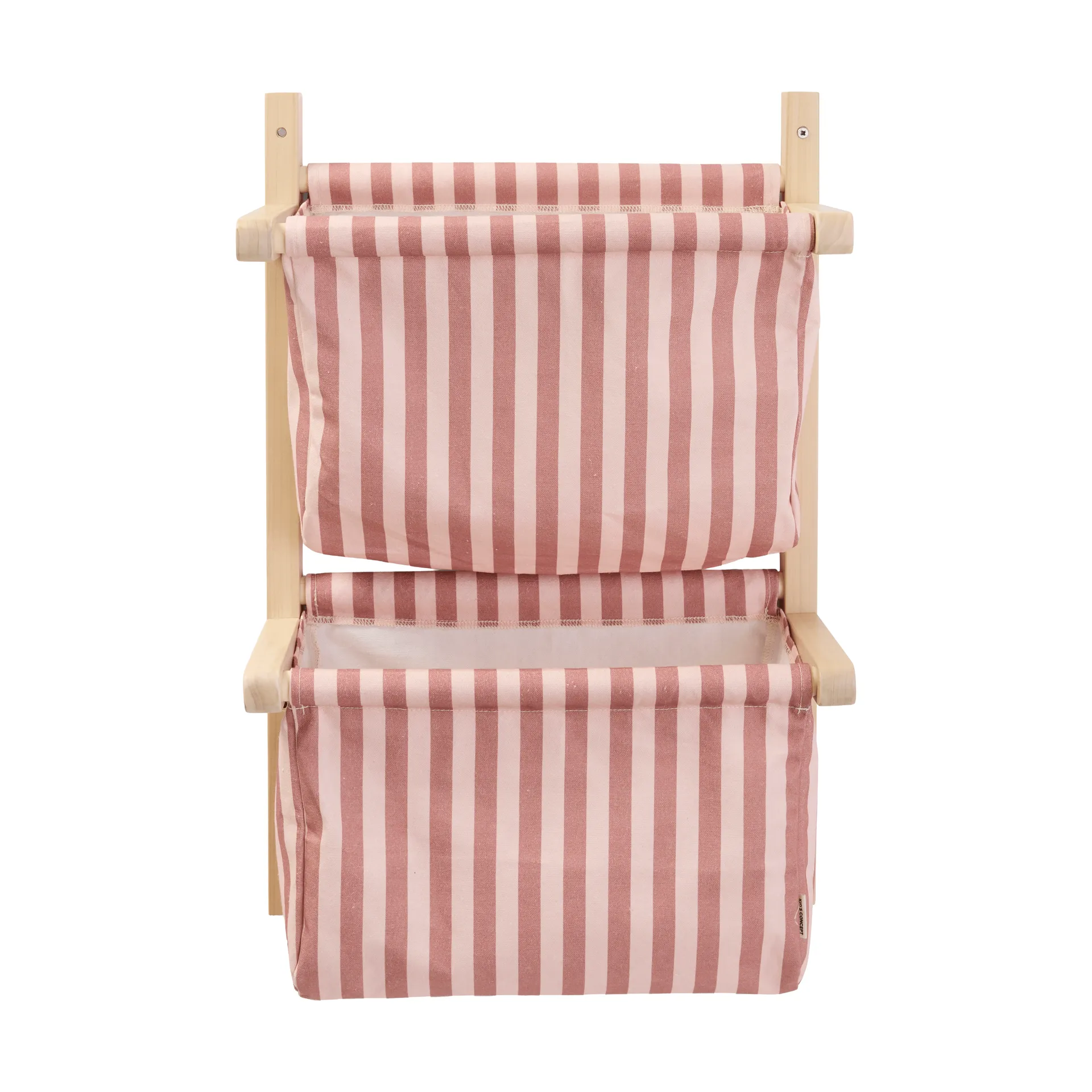 Mensola per borse a righe, Rosa bruno, 40x19x60 cm Kid's Concept