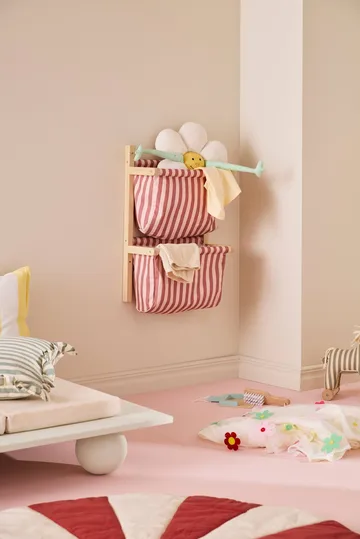 Mensola per borse a righe - Rosa bruno, 40x19x60 cm - Kid's Concept