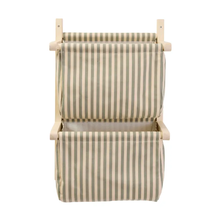 Mensola per borse a righe - Verde, 40x19x60 cm - Kid's Concept