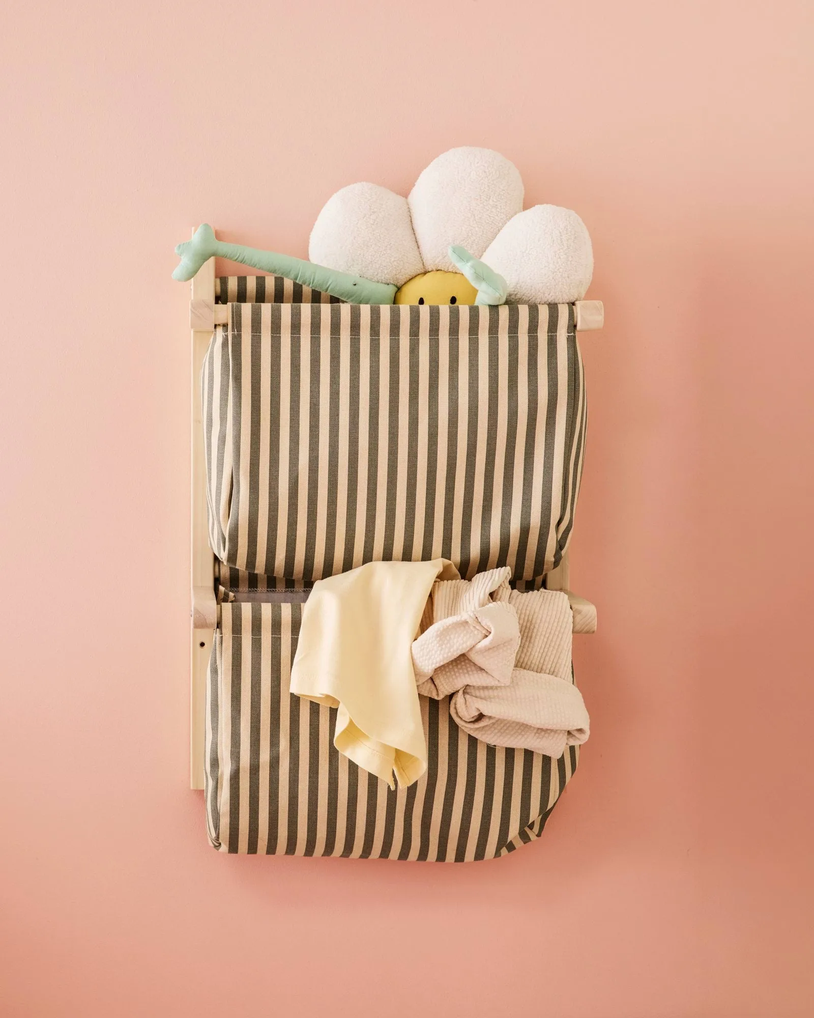 Mensola per borse a righe, Verde, 40x19x60 cm Kid's Concept
