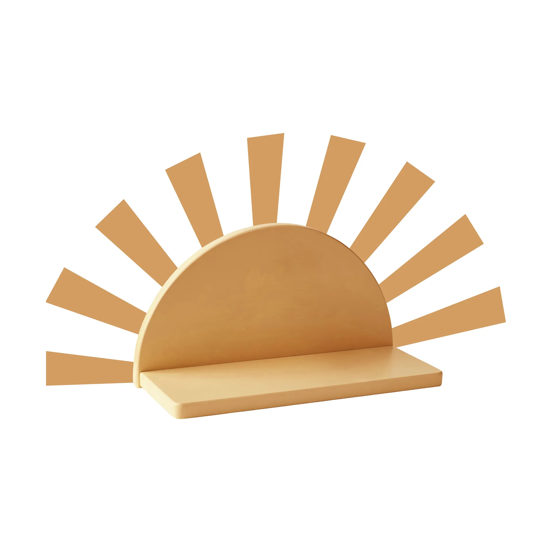 Mensola rotonda Star con adesivi inclusi, Senape Kid's Concept