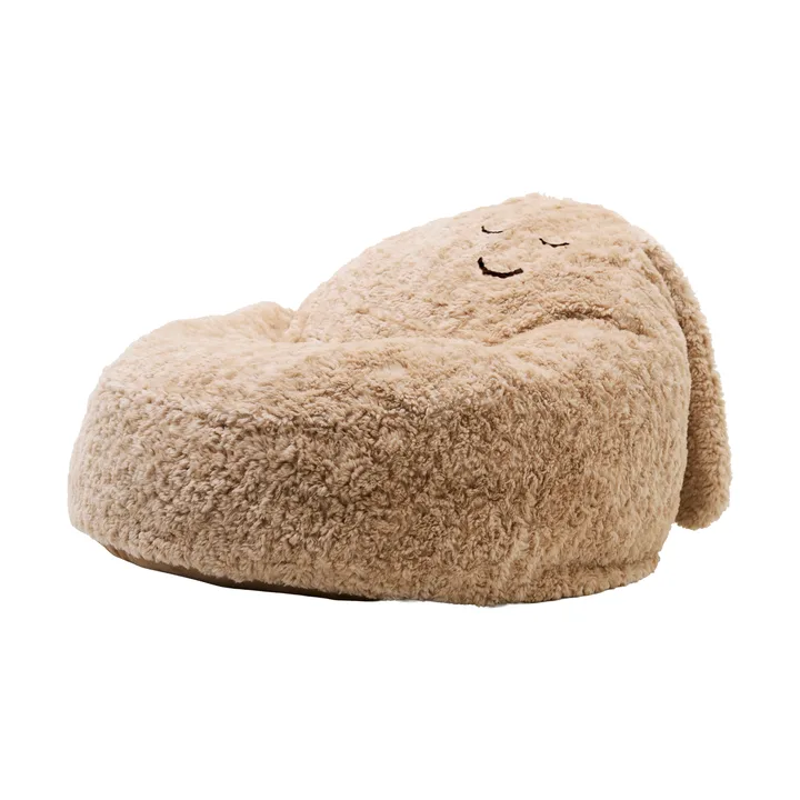 Poltrona a sacco Snuggle - Beige, Ø80x50 cm - Kid's Concept