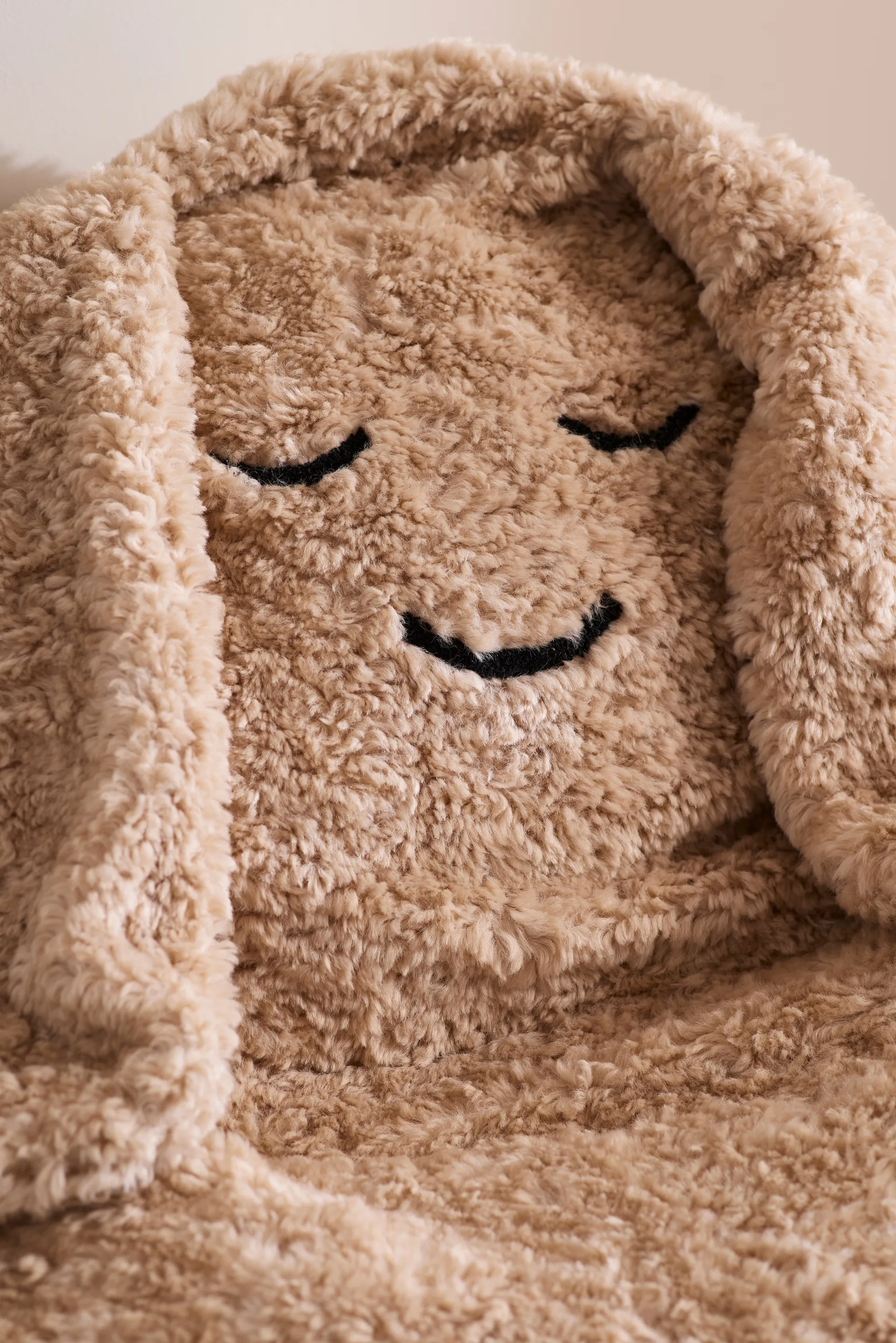 Poltrona a sacco Snuggle, Beige, Ø80x50 cm Kid's Concept