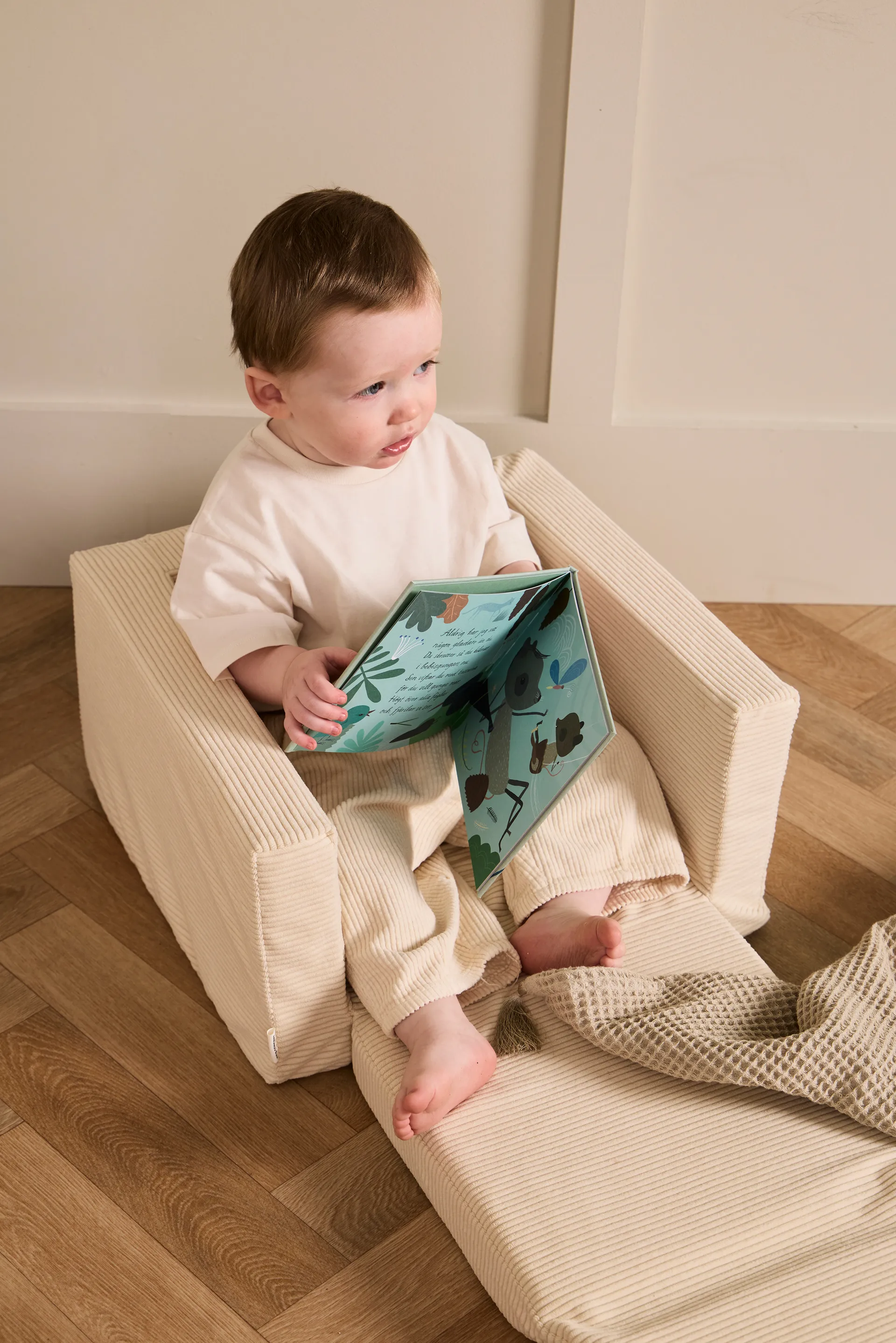 Poltrona pieghevole Kid's Base, Naturale bianco Kid's Concept