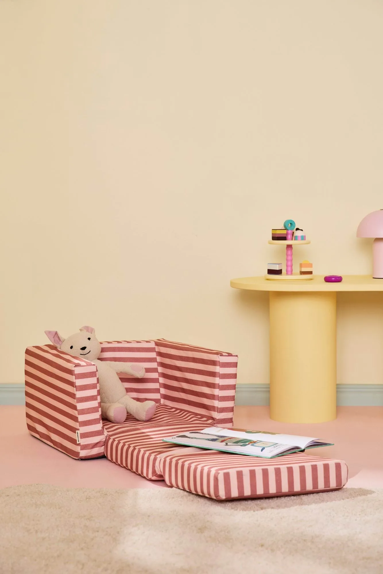 Poltrona pieghevole Kid's Base, Rosa marrone Kid's Concept